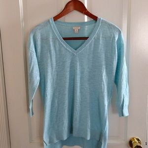 Blue cotton J Crew sweater